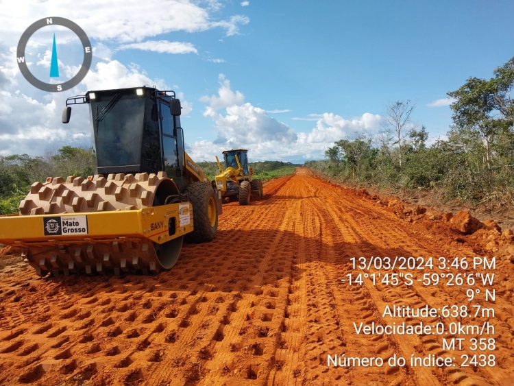 Cidesa em a&ccedil;&atilde;o inicia a manuten&ccedil;&atilde;o da rodovia 358 no munic&iacute;pio de Comodoro, conforme projeto ser&aacute; executado