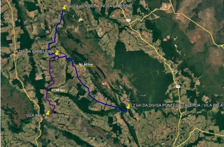 CIDESA EM A&Ccedil;&Atilde;O: Obras em estradas n&atilde;o pavimentadas avan&ccedil;am em Vila Bela da Sant&iacute;ssima Trindade.